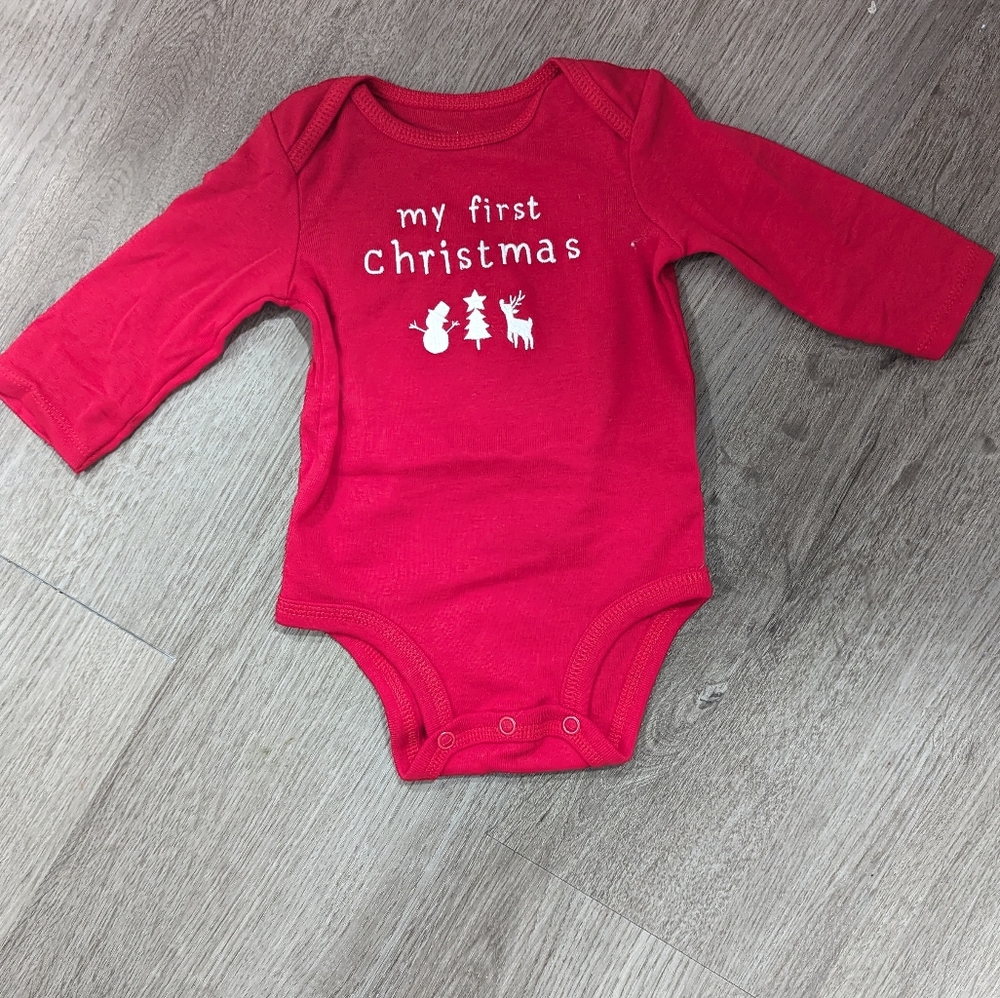 My First Christmas Onsie 3 months